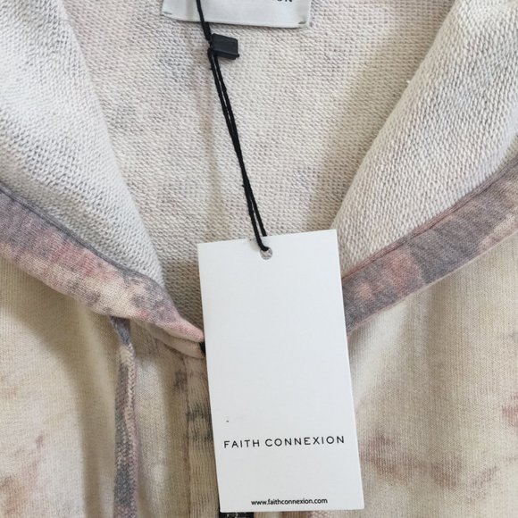 FAITH CONNEXION Mens Laced Hooded Sweat Jacket Sz M Grey 100% Cotton NEW $760 - Picture 3 of 12